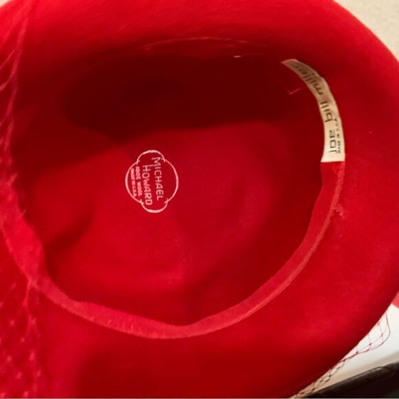Michael Howard 100% wool hat red Joe bill miller main image 5